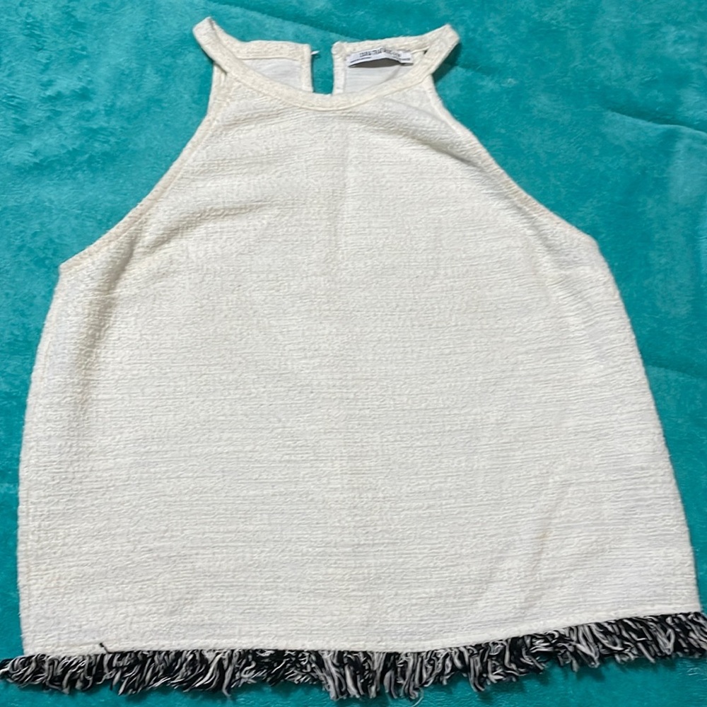 ZARA Fringe top